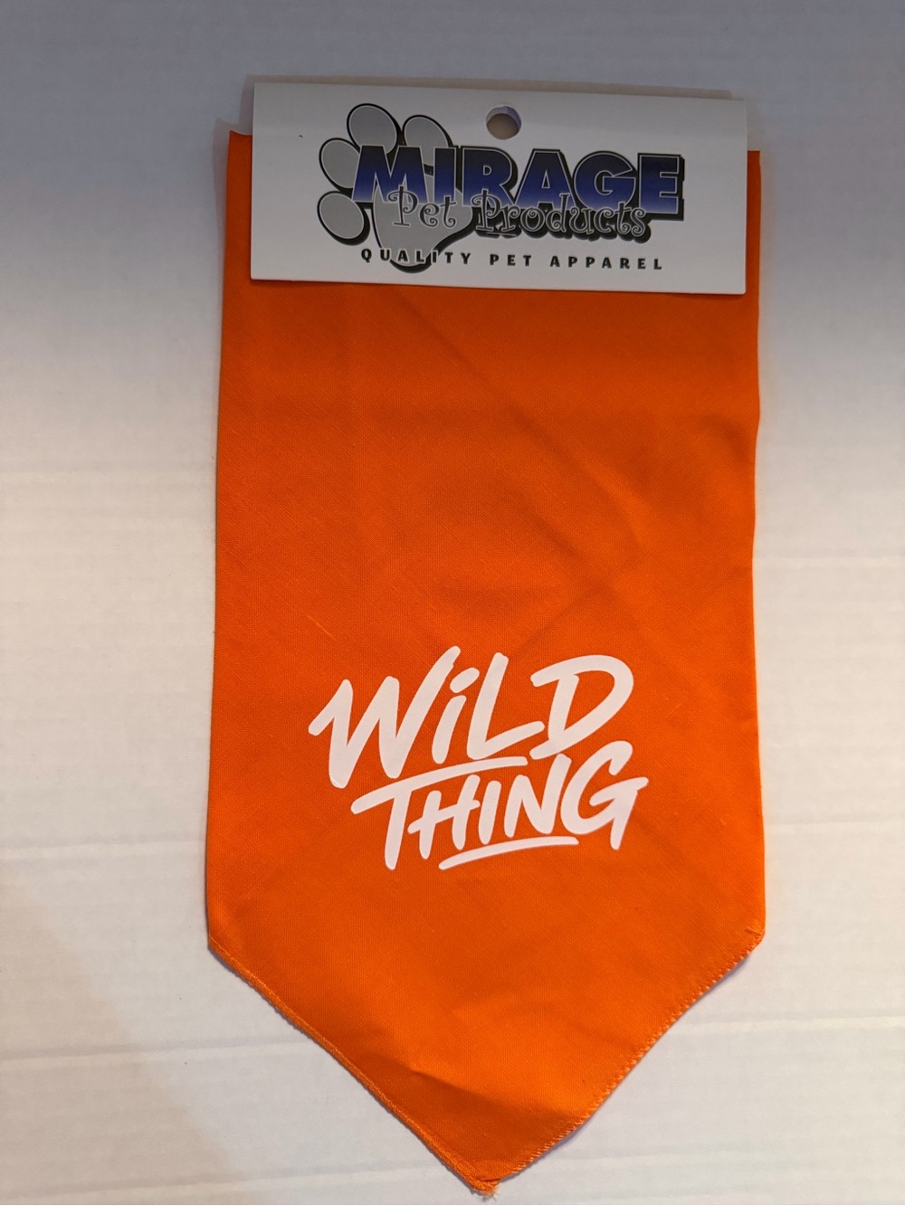 Mirage Wild Thing Orange Dog Bandana - Vibrant Orange Pet Accessory